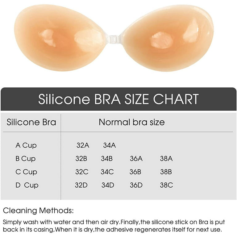 Adhesive Bra Strapless Sticky Invisible Push up Silicone Bra for Backless  Dress