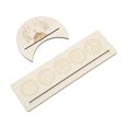 thumbnail image 1 of 2 Pieces Wooden Tarot Card Wooden Tarot Card Stand Holder, Wooden Tarot Card Stand Stand Holder Stable Moon Shape and Rectangle Wooden Tarot Card Display Stand Base, 1 of 7