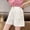 White, variant on Girl Shorts Quick Dry Workout Pink Shorts High Waisted Kids Basketball Shorts 6-7 Years