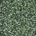 thumbnail image 2 of Miyuki Delica Seed Beads – Size 11/0 (1.6 mm), DB1227, Transparent Olive Luster, 7.2 g, Approx. 1440 Beads, 2 of 7