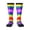 2 Black-1, variant on Knee High Socks for Women Rainbow Flag Long Tube Sock Uniform Socks