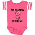 thumbnail image 3 of Inktastic My Meemaw Loves Me Girls Gift Girls Baby Bodysuit, 3 of 5