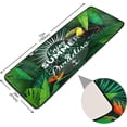 thumbnail image 2 of SKYSONIC 2X6 Feet Tropical Summer Leaf Runner Rug with Rubber Backing, Flower Vintage Non Slip Entryway Rug Runner Washable Soft Area Rug Carpet for Hallway Bedroom Kitchen Decor, 2 of 6