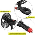 thumbnail image 2 of relayinert Car Fan Universal Fit Reliable Cooling Solution Versatile Compatibility black 1Set, 2 of 6