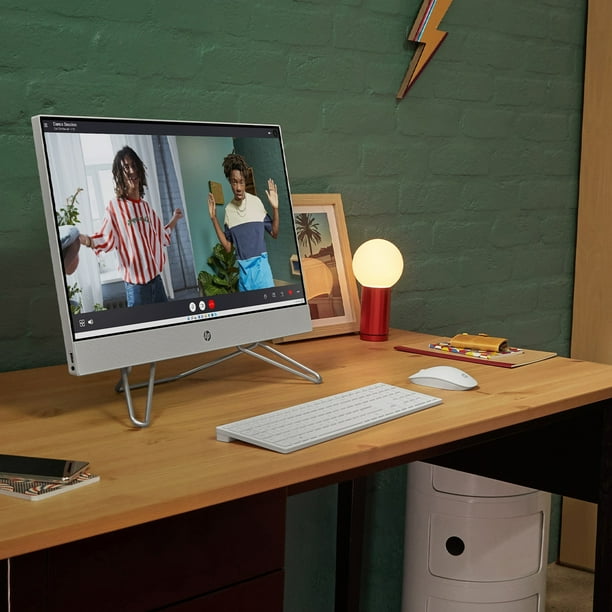 Computadora todo en uno HP con pantalla táctil Full HD de 27", AMD Ryzen 7 5700U, 12 GB de RAM, 1 TB SSD, Windows 11 Home, 27-cb0244