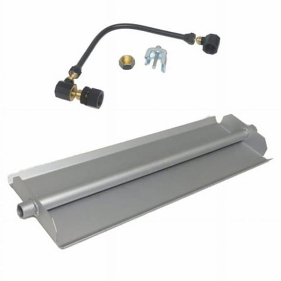 18 in. Powder Coated Linear Burner Pan Kit, Liquid Propane