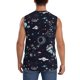 thumbnail image 4 of Balery Galaxy2 Camisetas sin mangas para hombre, absorbe la humedad y protege contra el mal olor.-X-Large, 4 of 7