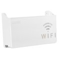thumbnail image 1 of veasfak Router Shelf Wall Hanging Easy to Install Simple Organizer Cable Bracket Storage New White, 1 of 8