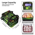 thumbnail image 3 of Alien Double Layered Insulated Lunch Bag with Two Compartments, Large Capacity, Handheld Meal Bag - 7.1x11.4x16.1 inches, 3 of 6