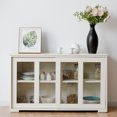 thumbnail image 3 of Costway Armoire de Rangement Bahut Buffet Placard en Verre à Porte Coulissante Garde-Manger Cuisine Neuf, 3 of 10