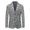 Silver, variant on Vedolay Men Blazers Comfy Casual Office Long Sleeve Open Front Blazer Jacket Silver,5XL