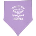 thumbnail image 2 of Inktastic Handpicked for Earth by My Great Aunt in Heaven Baby Bandana Bib, 2 of 4