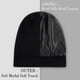 thumbnail image 2 of Gorro de dormir de seda LULUSILK Mulberry para mujer, cabello rizado, negro, 2 of 7