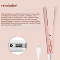 thumbnail image 6 of Mini Dual-Purpose Curling Iron & Straightener, Portable Ceramic Flat Iron for Hair Styling, USB Rechargeable, 170°C Constant Temp, 6 of 10