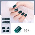 thumbnail image 1 of Uñas postizas a presión, regalo para mujer, kit de manicura extraíble, uñas postizas que se pueden usar con parches de colores, 1 ml de pegamento para uñas., 1 of 2