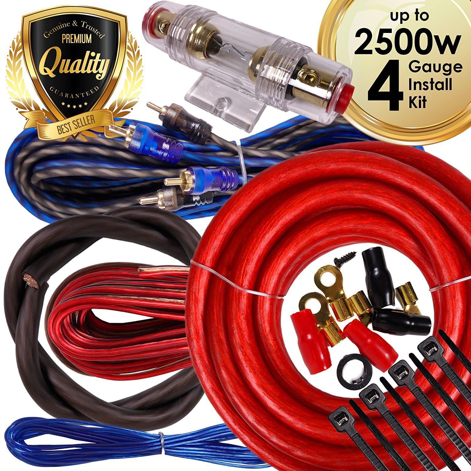 Pure Copper Primary Wire for Car Audio Speaker Amplifier Remote 12 Volt DC Automotive Trailer Harness Hookup Wiring GS Power 14 AWG 15 ft Black Combo American Wire Gauge 15 feet Red