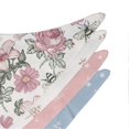 thumbnail image 3 of Baby Bib Set Absorbent Waterproof Triangular Cotton Infant Drool Bibs for Newborn Feeding 4pcs Type 4, 3 of 4