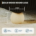 thumbnail image 6 of IdealHouse Full Size Teddy Fleece Low Profile Cloud Bed Frame, Upholstered Platform, Solid Wood Legs, No Box Spring, Noise-Free, Easy Assembly, Black, 6 of 8