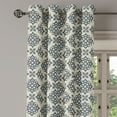 thumbnail image 2 of Ambesonne Oriental Grommet Curtain, Timeless Eastern Ornate, 50" x 108", Slate Blue Beige, 2 of 6