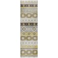 thumbnail image 2 of Addison Rugs Dream Shag Premium Machine Washable Transitional Tribal, Diamond Gilded Runner Rug, 2'3" x 7'6", 2 of 8