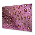 thumbnail image 2 of Designart "Pink Rose Glistening with Raindrops" Raindrops Metal Wall Art Prints, 2 of 5