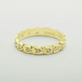 thumbnail image 5 of LBG British Made 14k Yellow Gold Cubic Zirconia Womens Eternity Ring - 33 size options - Size 11.5, 5 of 6