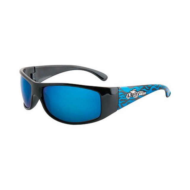 Gafas de sol Navajo, modernas, polarizadas, redondas, de plástico negro