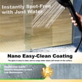 thumbnail image 3 of Sunrinx 56–60" W x 76" H Frameless Soft-Close Single Sliding Glass Shower Door, Tempered Glass Shower Door with Explosion-Proof Coating for Bathroom Matte Black, 3 of 12