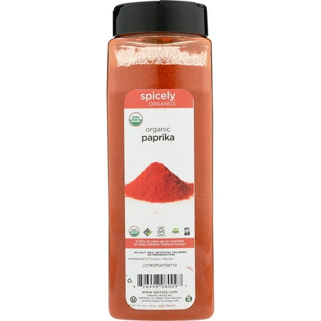Spicely Organic Spices - Spicely Organics Paprika Club Size Certified Gluten Free