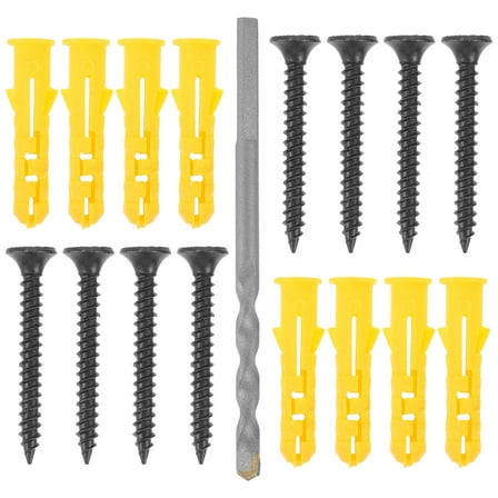 NICEXMAS wall anchor bolts Wall Anchor and Screw Kit Steel for DIY Enthusiasts 1 Set