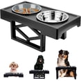 thumbnail image 1 of Fastpet Comederos Elevados para Perro y Gato - Comedero para Perro Ajustable Configuraciones, con Plato de Alimentacion Lenta, Tazone Bebedero Acero Inoxidable de 1,6 L y Plato Slow Feed, 1 of 9