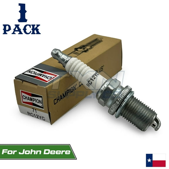 Champion 71 Spark Plug RC12YC - 1 Pack - For Bad Boy 015-8000-00, 015800000 Lawn Mower Tractor Engine