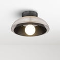 thumbnail image 3 of Golden Lighting Crawford 1-light Flush Mount in Matte Black, 3 of 8