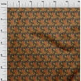 thumbnail image 2 of oneOone Viscose Jersey Fabric Spiral & Floral Block Decor Fabric Printed BTY 60 Inch Wide, 2 of 4