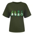 thumbnail image 4 of Wolfast T-Shirts pour Femmes Manches Courtes Mode Féminine Saint-Patrick Imprimé Col Rond Manches Courtes T-Shirt Décontracté Haut T-Shirts pour Femmes Mode, 4 of 9