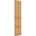 thumbnail image 2 of 21 1/2"W x 81"H TimberCraft Four 5 3/8" Boards Joined Board-n-Batten Shutters, Rough Sawn Western Red Cedar (Per Pair), 2 of 13
