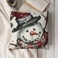 thumbnail image 3 of SHANXI Merry Christmas Throw Pillow Covers, Tree Winter Holiday Cushion Case Decoration for Sofa Couch 24x24in, 3 of 5