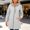Gray hooded zip up jacket women a1, variant on Women's Long Sleeves Solid Color Jacket Hooded Zip Up Windbreaker Jacket for Women Fall Winter Hiking Cycling Camping Outfit, Gray 2XL