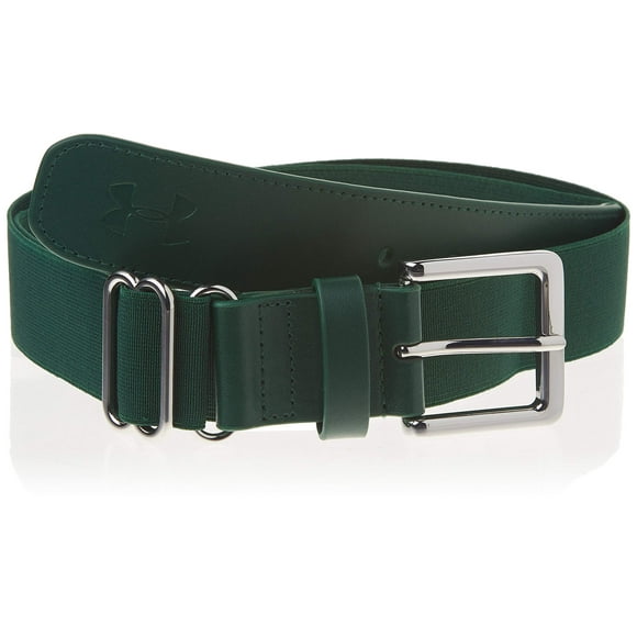 Cinturón de béisbol Under Armour para hombre UA OSFA elástico verde