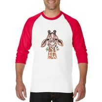 Artix - Mens Raglan Sleeve Baseball T-Shirts - Giraffe