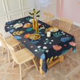 thumbnail image 3 of Pioneer Flower Floral Print Pattern Rectangle Tablecloth 60"x120", Waterproof Polyester Table Cloth, Wipeable Spillproof for Dining Camping Indoor Outdoor, 3 of 6