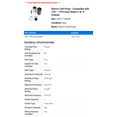 thumbnail image 2 of Electric Fuel Pump - Compatible with 1991 - 1995 Isuzu Rodeo 2.6L 4-Cylinder 1992 1993 1994, 2 of 2
