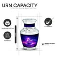 thumbnail image 3 of Yatskia Purple Snake with Thunderstorm Decorative Large Memorial Urn for Ash Adult Mom and Dad, Small Funeral Urns for Human Ashes Keepsake, (Tasty 10 Inch and 3 Inch), 3 of 8