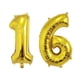 thumbnail image 4 of globos de helio de aluminio dorados, plateados y negros de 32 pulgadas con números 16, 18, 30, 40, 50, 60, 70, 80 y 90, suministros de decoración para fiestas de feliz cumpleaños, 4 of 5