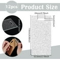 thumbnail image 2 of 12PCS Clear Acrylic Badge Buddy with Coarse Glitter 4.4x2.1inch DIY Badge Buddy Blanks Set with Protective Film for Nurse Teacher Lab Tech Receptionist Hole: 20x5mm, 2 of 9