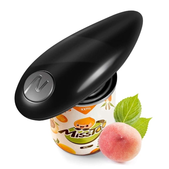 Yilush Electric Can Opener, Can Opener, No Sharp Edge, Food-Safe, Senior with Arthritis, Best Gift for Women,Black