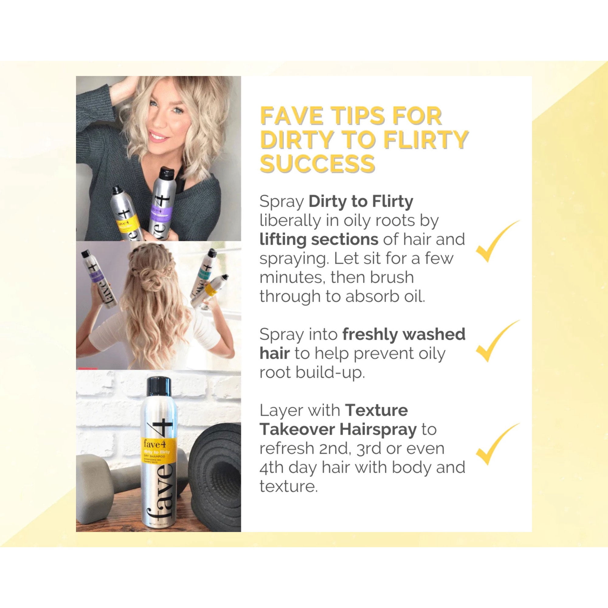 fave4 Dirty to Flirty Dry Shampoo 5 oz - Pack of 2