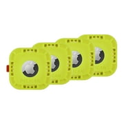 Pelican Protector Series Stick-On Mount for Apple AirTags - Hi-Vis Yellow (4 Pack)