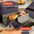thumbnail image 4 of bella 4 Qt Dual Basket TriZone® Air Fryer with EverGood™ Ceramic Nonstick Coating, Removable Divider, Plum, 4 of 7