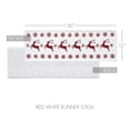 thumbnail image 4 of VHC Brands Scandia Snowflake Red White Runner 12x36, 4 of 4